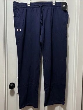 Under Armour Men's Dark Blue Joggers Size 4XLT Fleece